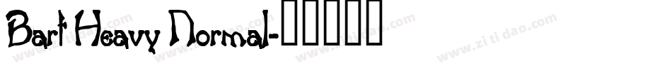 Bart Heavy Normal字体转换